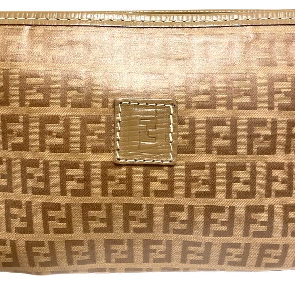 Fendi Brown Monogram Clutch - Picture 7 of 15